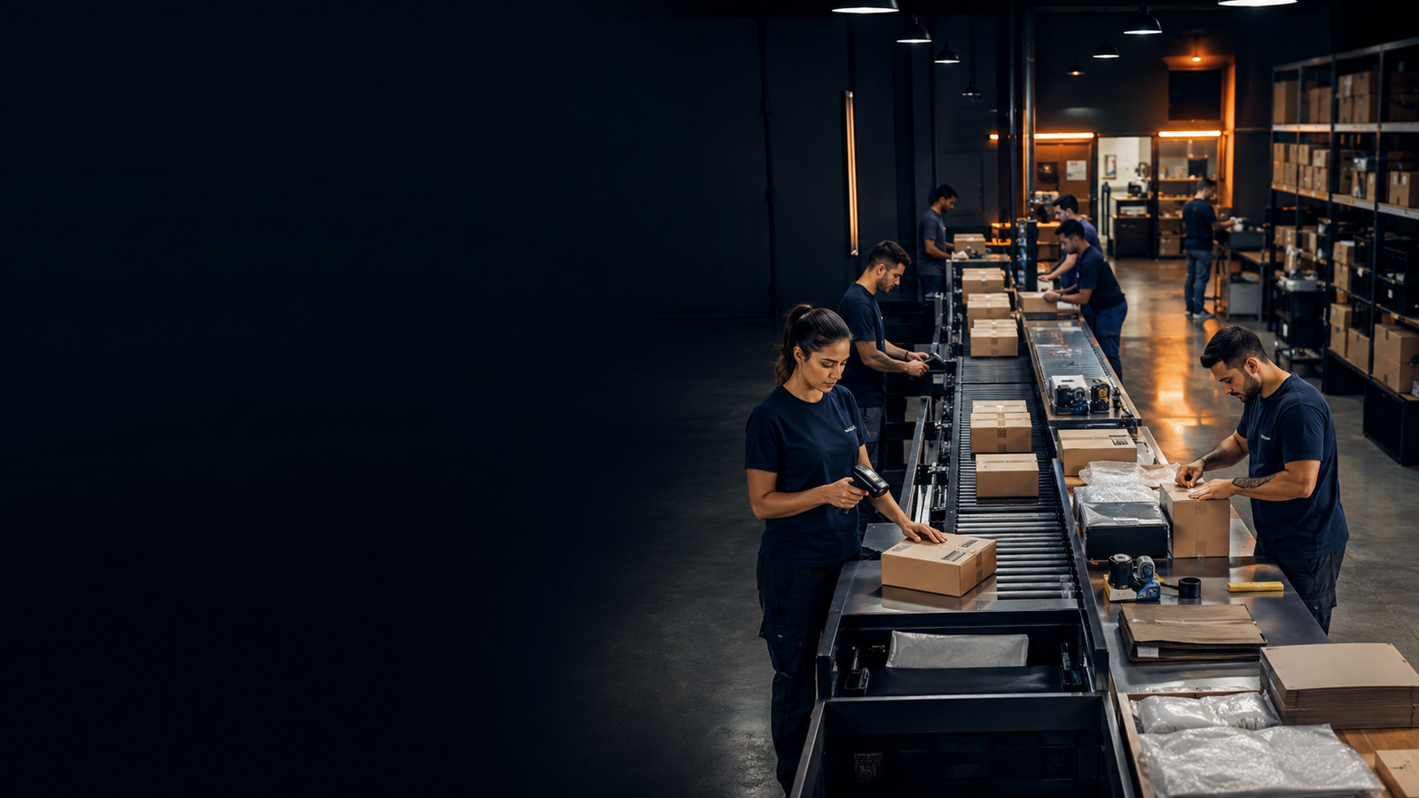 Preparação de pedidos em ambiente logístico